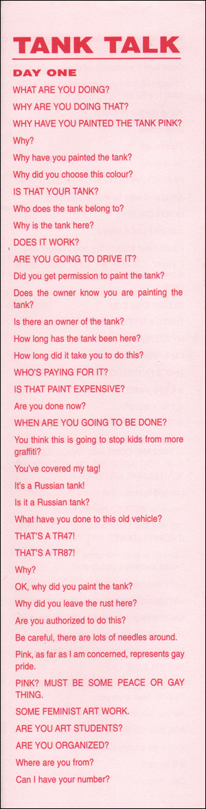 Tank Talk