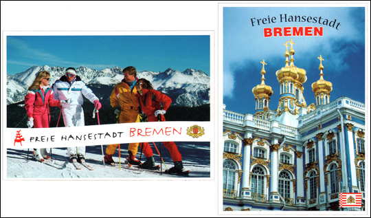 Set of Two Bremen Postcards