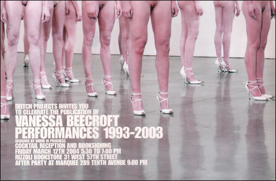 Vanessa Beecroft : Performances 1993 - 2003