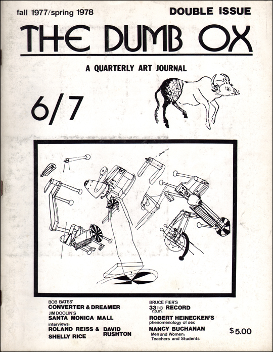 The Dumb Ox : A Quarterly Art Journal