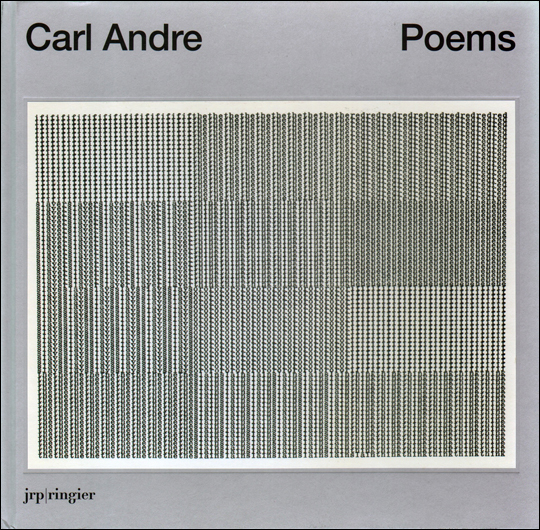 Carl Andre : Poems