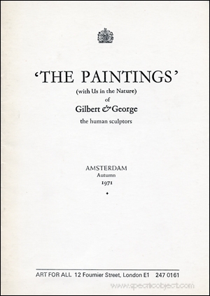 'The Paintings' (With Us in the Nature) of Gilbert & George the Human Sculptors