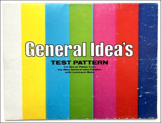 General Idea's Test Pattern : T.V. Dinner Plates from the Miss General Idea Pavillion with Luncheon Mats
