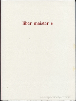 Liber Maister S