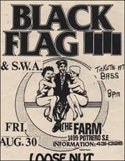 [Black Flag at The Farm / Fri. Aug. 30 [1985]]