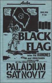 [ Black Flag With The Ramones and Minutemen at the Hollywood Paladium [ If Punx Would Unite... / We Could Do (A)ny Thing!] / Sat. Nov. 17 1984 ] [Blue ]