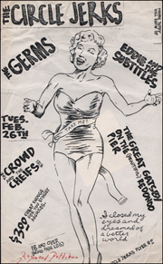 [The Circle Jerks at The Great Gatsby / Flyer #2 / Tues. Febr. 26, 1980]