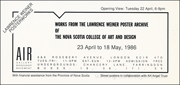 Works from the Lawrence Weiner Poster Archive of The Nova Scotia College of Art and Design