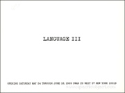 Language III