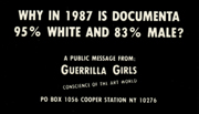 Why in 1987 is Documenta 95% White and 83% Male?