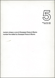 Edizione Cenobio Visualità : Numero cinque a cura di Giuseppe Panza di Biumo di Biumo / Number five edited by Giuseppe Panza di Biumo