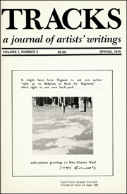 Tracks : A Journal of Artists' Writings
