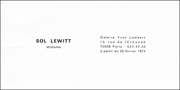 Sol LeWitt : Structures 