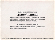 André Cadere Presenterà il suo lavoro a Torino ...