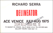 Richard Serra : Delineator