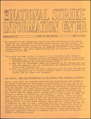 National Strike Information Center Newsletter