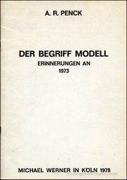 Der Begriff Modell : Erinnerungen An 1973
