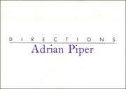 Directions : Adrian Piper, 