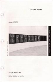 Joseph Beuys : Arena, 1970 - 72
