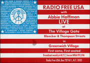 Radio Free USA with Abbie Hoffman LIVE at The Village Gate