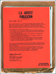 L.A. Artists' Publication : A Temporary Title