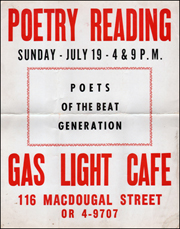 Poetry Reading : Gas Light Cafe