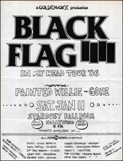 [Black Flag at Stardust Ballroom [In My Head] / Saturday, January 11]