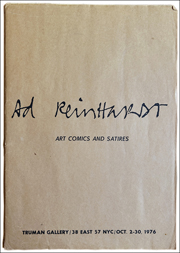 Ad Reinhardt : Art Comics and Satires